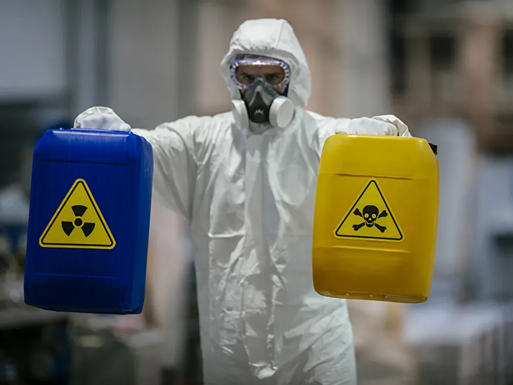 biohazard cleanup professionals at work in De Pere